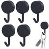 Povanjer Ganci adesivi, ganci adesivi - Ganci portachiavi per decorazione da parete, set da 5 - Ganci adesivi creativi per asciugamani, impermeabili, senza fori, ganci per bagno, doccia, cucina,
