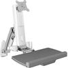 ICY BOX IB-MS600-W 61 cm (24") Parete Grigio, Argento, Bianco [60036]