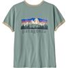 Patagonia W's Fitz Roy Foothills Ringer Tee maglietta donna