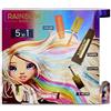Rainbow High Hair Studio Bambola Amaya Raine Esclusiva con Capelli Extra Lunghi E Colori Lavabili, 5 in 1, Multicolore