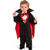 Rubie's Rubies Costume Dracula per bambini, Abito con papillon rosso e mantello con alza-collo, Costumi halloween bambino, neonato, carnevale e compleanni