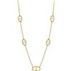 Générique Collana lunga in acciaio inossidabile 316L - catena regolabile - gioielli resistenti all'acqua - maglia marina, catena di ancora, chicchi di caffè - tendenza senza tempo per donne