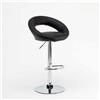 Superstool Sgabello da cucina alto e girevole con poggiapiedi regolabile Chicago - Nero