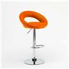 Superstool Sgabello da cucina alto e girevole con poggiapiedi regolabile Chicago - Arancione