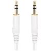 conecto cavo audio, jack da 3,5 mm a jack da 3,5 mm, bianco, 1 m
