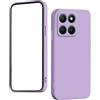 Generico Custodia Compatibile con Honor 200 Smart 5G ALT-NX1 Honor X7c 4G ALT-LX2 COVER case soft GEL SILICONE protezione antiurto antigraffio flessibile SLIM matte MORBIDA TPU (Lilla)