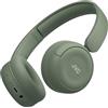 JVC Cuffie wireless HA-S59W-G con batteria da 50 ore, cuscinetti auricolari morbidi, design pieghevole, Bluetooth 5.3, Multipoint, App -EQ e microfono - Verde opaco