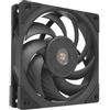 Mars Gaming MF-NC, Ventola PC PWM 120mm, Cuscinetto FDB in Copper Hyper-balanced, Silenziosa con Design a Lame Ibride, Professionale per Computer, Nero
