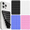 KIRZAX 4 Pezzi Supporto a Ventosa per Cellulare in Silicone,Porta Smartphone Antiscivolo,Supporto A Ventosa per Telefono Cellulare Bifacciale, compatibile con Tutti i Modelli(4 Colori)