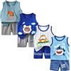 XM-Amigo 4 Completo Canottiera e Pantaloncini Bambino Maschio 3 M-7 Anni | 8 Pezzi, 100% cotone puro e morbido, motivi cartoni animati, abbigliamento estivo per casa, asilo e uscite.