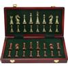 Set di Scacchi in Metallo Antico Pieghevole Gioco Da Tavolo Da Tavolo Gioco