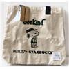 Starbucks Borsa tote Starbucks x Peanuts Snoopy in tela ricamata design Joe Kind nuova