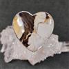 Anello in argento sterling 925 in legno di arachidi misura regolabile 10-20 US