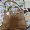 Michael Kors Borsa a tracolla Michael Kors LG N/S in pelle beige 40x40 cm mai usata