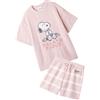 Gelato piqué Gelato Pique Peanuts Pink Room Wear Set Pigiama Donna Abbigliamento Lounge