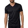 EGI Maglia Intima Uomo Scollo V in Cotone Filo di Scozia, T-Shirt Mezza Manica Traspirante Sottocamicia Elegante Estiva Anti-Sudore Made in Italy Art. 5322 (IT, Testo, L, Regular, Regular, Nero)