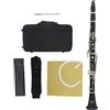 B Tubo piatto in bachelite per clarinetto portatile con custodia Principianti