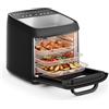 Princess Friggitrice ad Aria Forno Vision, Capacità 12,6 L, Potenza 1800 W, Cottura Multifunzione, Controllo Digitale, Facile da Pulire, 182494