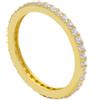 ORO&CO 925 L'anello eternity in argento dorato, impreziosito da zirconi bianchi, regala un bagliore sofisticato e senza tempo. La misura 16 lo rende perfetto per chi cerca eleganza quotidiana e versatilità.