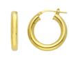 ORO&CO 925 Orecchini a cerchio in argento dorato oro&co 925 diametro 15 mm