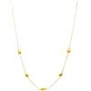 ORO&CO 925 Collana con charm goccia in argento 925 dorato oro&co 925 40+5 cm