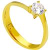 ORO&CO 925 Un anello solitario in argento dorato impreziosito da uno zircone bianco. La misura regolabile lo rende versatile e adatto a ogni esigenza, perfetto per chi cerca eleganza e praticità in un unico gioiello.