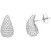 ORO&CO 925 Orecchini a goccia pavé zirconi in argento 925 oro&co 925
