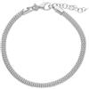 ORO&CO 925 Bracciale catena in argento 925 oro&co 925 17+3 cm
