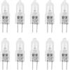 Dcluluwe 10 BULBI LAMPADINE LUCE ALOGENE G4 10W 12V Bianca 30mm