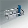 Colombo Design B96400CR Griglia Angolare Doccia Rettangolare