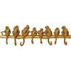Kare Design Appendiabiti da parete Monkey Hook, oro, 70cm, motivo scimiette | 8 ganci, ordine vestiti accessori, motivo esotico, atmosfera allegra, corridoio, zona ingresso