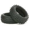 Tamiya 300053088 - DF-02 Pneumatici Quadrati Tempestato Anteriori 60/24, 2 Pezzi