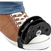 Meinl Percussion Meinl FJS2SBK Foot Jingle Shaker, Nero | Strumento a percussione a mani libere per chitarra, cajon e busking