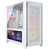 CORSAIR FRAME 4000D LCD RS ARGB Case PC ATX Mid-Tower Modulare - Touchscreen LCD XENEON EDGE, Sistema di Montaggio Ventole InfiniRail, 4 Ventole RS120 ARGB PWM - Bianco
