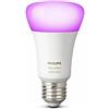 Philips Hue Lampadina Smart LED, White & Color Ambiance, Dimmerabili, Bluetooth, E27, 9W, 800 lm