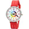 Kiddus Orologio Educativo Bambino Bambina, Lancette Italiano, 5ATM | Orologio bambini dai 5 anni, senza BPA, ipoallergenico, movimento giapponese, impermeabile, primo orologio, imparare ora