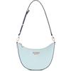 GUESS Fedana Mini Top Zip Shoulder Bag Powder Blue