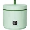 TOKIT Cuociriso Mini 1.5L, Cuociriso Elettrico Multifunzione con Riscaldamento a Induzione IH, Rivestimento Antiaderente Ceramico, 350W per 1-3 Persone, 5 Programmi, Verde