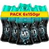 Lenor Profumatore Bucato Lavatrice, Perle Profumate, Unstoppables Fresh, Formato 6 x 150g, Intensificatore Di Profumo