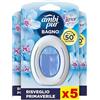 Febreze Ambi Pur Profumatore Bagno, Elimina Odori, 5 Pezzi, Risveglio Primaverile