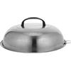 NULYLU Coperchio Campana in Acciaio Inox 30 CM, Copertura Alta per Pentole Design Bombato, Strumento di Cottura per Uso Familiare e Barbecue