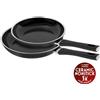 ZWILLING Lumotion Set di padelle, 2-pz., alluminio, Rivestimento antiaderente con base dura al Titanio senza Pfas