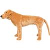 vidaXL Cane Labrador giocattolo morbido in piedi peluche marrone chiaro XXL