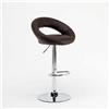 Superstool Sgabello alto girevole da cucina con poggiapiedi regolabile Chicago - Marrone