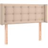 vidaXL Testiera con orecchie cappuccino-marrone 83x16x78/88 cm in Pelle finta