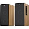 GENIUS, altoparlante stereo SP-HF1220BT, 2.0 canali, 45W, Bluetooth, con finitura in legno, colore: legno di pino