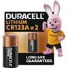 DURACELL CR123 Batterie al Litio ad Alta Potenza (Confez. da 2) 3V, CR123A