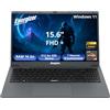 Energizer EnergyBook Pro 15,6 - Laptop 15,6'' FHD IPS - AMD Ryzen 5 3,7 GHz - 16 GB RAM, 512 GB SSD NVMe - Vega 8 - Windows 11 - Batteria a lunga durata 6000 mAh - Tastiera QWERTY - Alte Prestazioni