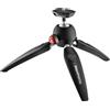 Manfrotto MTPIXIEVO-BK, PIXI EVO Mini Treppiede a 2 Sezioni per Fotocamere Mirrorless, Compatte, Reflex, Video, Dimensioni Compatte, Treppiede da Tavolo, Alluminio, Nero