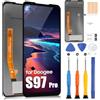 ARSSLY Display LCD per Doogee S97 Pro LCD Display per Doogee S97 Pro 6,39 Pollici Schermo di Ricambio Digitalizer Touch Screen Assembly Completo con Strumenti, Nero